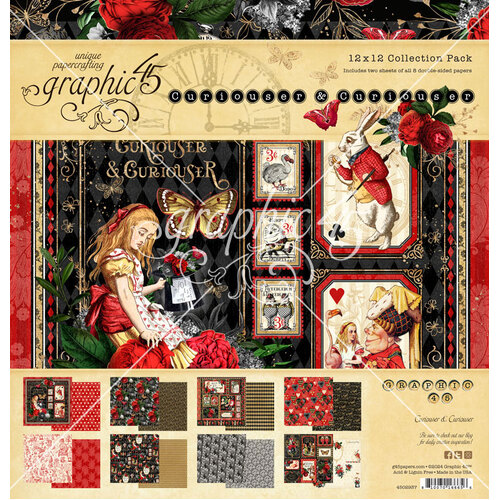 Graphic 45 - Curiousr & Curiouser - 12x12 Collection Pack