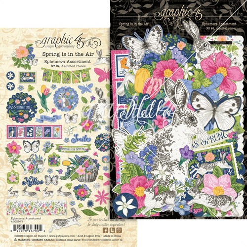 Graphic 45 - Spring is in the Air - Ephemera Assortment