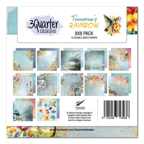 3Quarter Designs - Tomorrow's Rainbow - 8x8 Pack