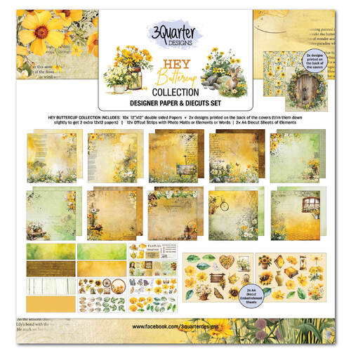 3Quarter Designs - Hey Buttercup - 12x12 Collection